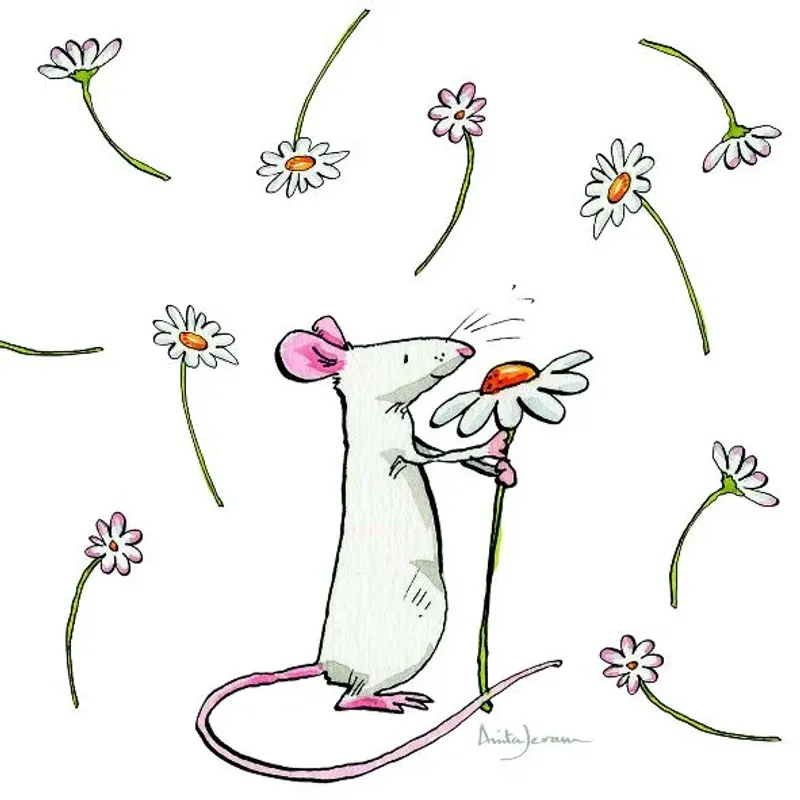 Ihr A Daisy For You kaffeservietter