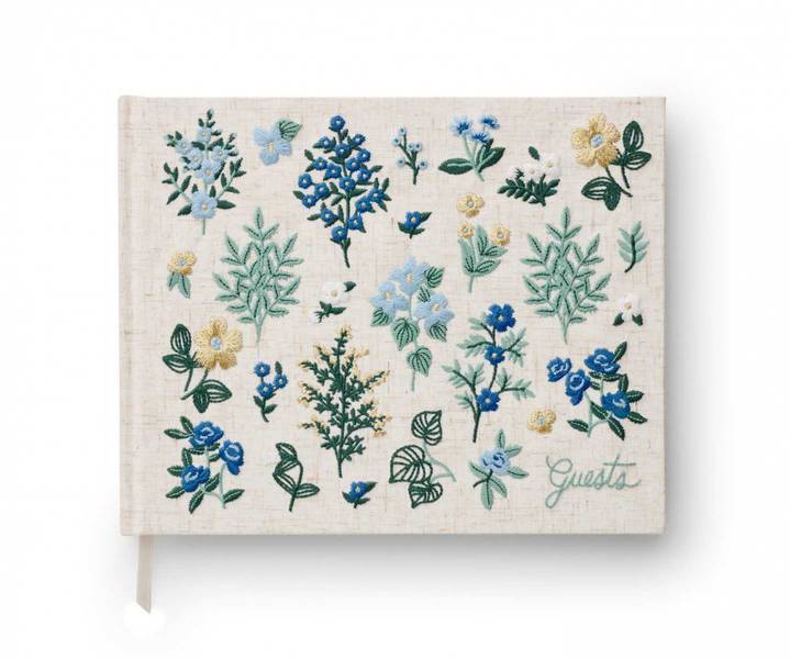Rifle Paper Co Wildwood brodert gjestebok 