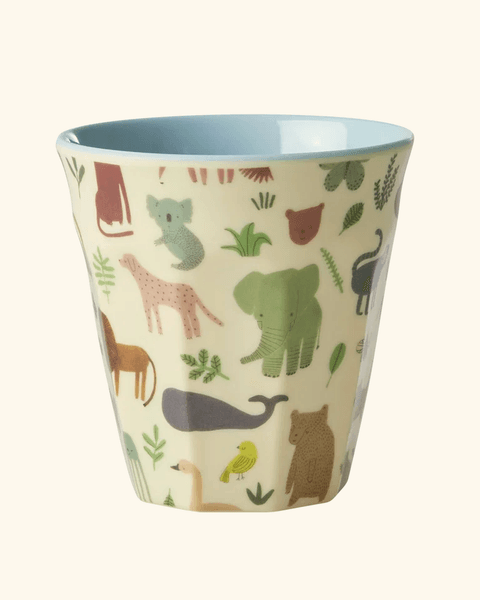 Rice Melaminkopp Sweet Jungle Soft blue S