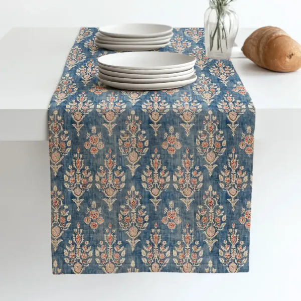 Løper Indian Block Print 40x120