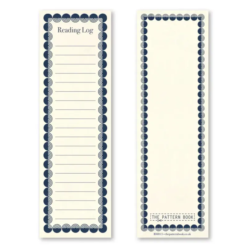 The Pattern Book  Reading Logs bokmerke 3pk