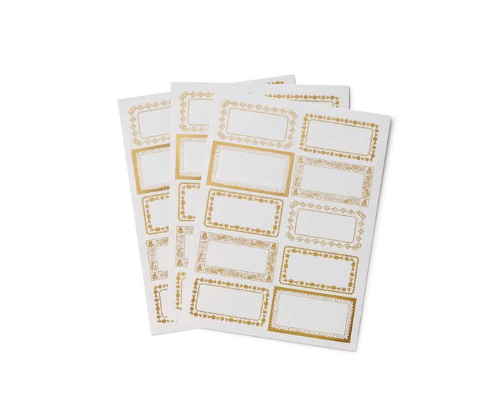  Rifle Paper Co Gold Floral stickers/klistremerker