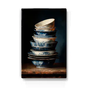 Hovedbilde Laqueprint Stack of Delft Blue Bowls 2