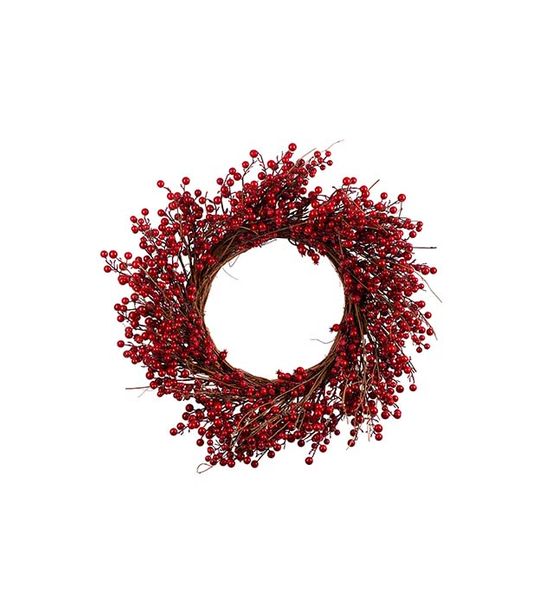 Krans røde bær 75 cm