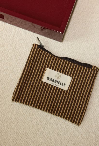 Mini Purse Rayures Cafe