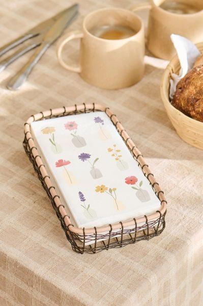 Ib Laursen buffetserviett Blomster i vaser