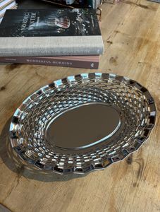 Hovedbilde Br&oslash;dkurv oval stor rustfritt st&aring;l