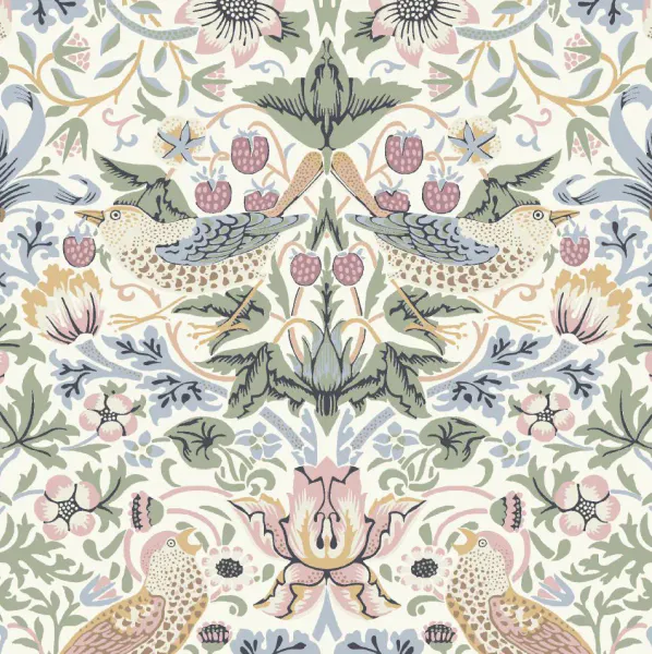 Servietter Morris Strawberry Thief pastel Lunch