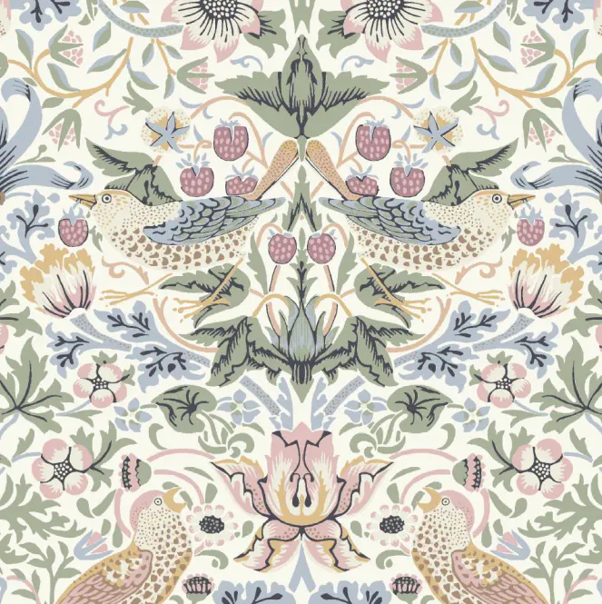 Hovedbilde Servietter Morris Strawberry Thief pastel Lunch