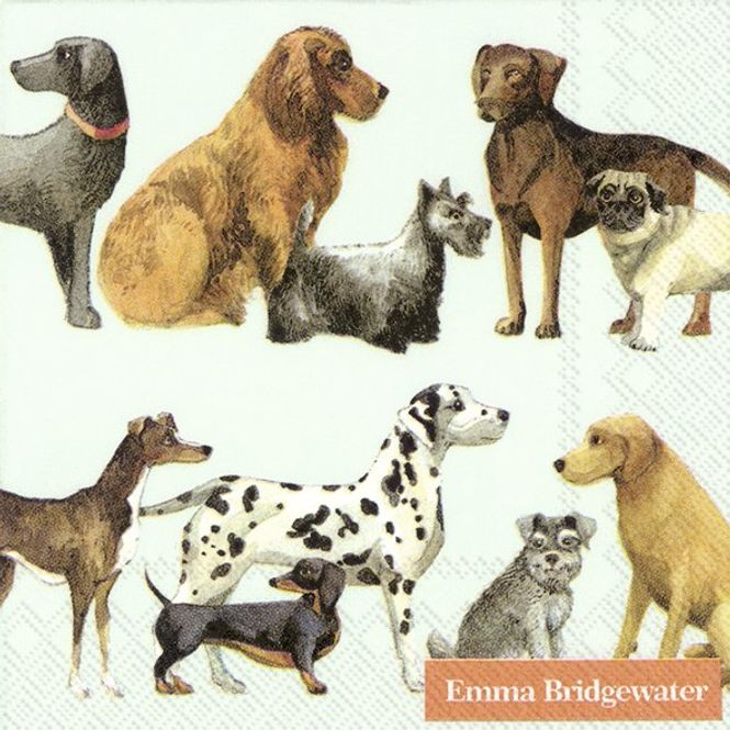 Hovedbilde Emma Bridgewater Dogs kaffeservietter