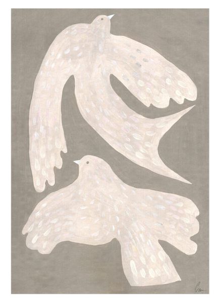 TPC Clara Schicketanz, Two Birds 30x40 cm