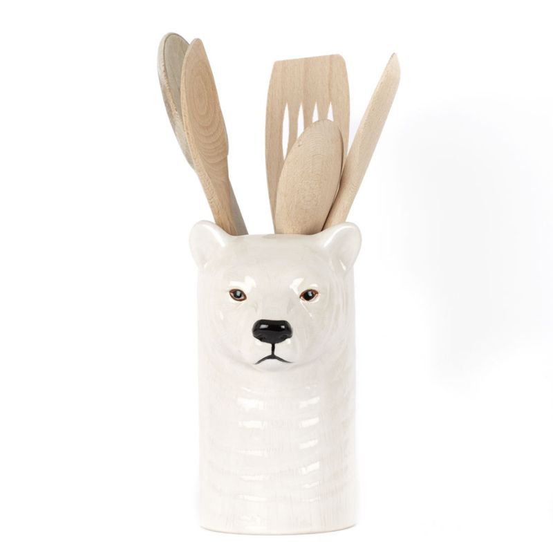 Quail Polar Bear Utensil Pot