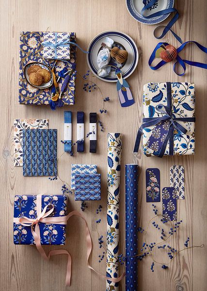 Bungalow B&aring;nd Organza Marine 3pk