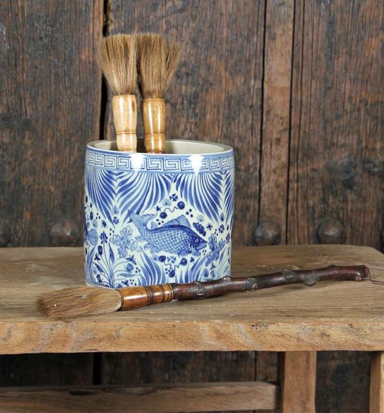 Annuzza Krukke brushpot koi