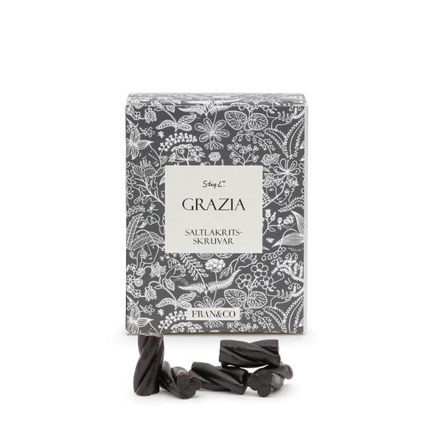 Fran&Co Grazia Grå Saltlakritsskruv