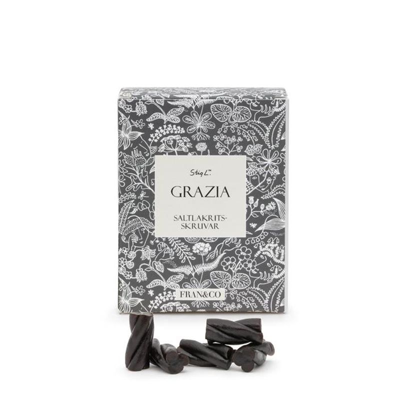 Fran&Co Grazia Grå Saltlakritsskruv