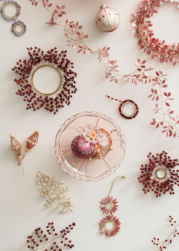 Juletrepynt Lira cerise 10cm