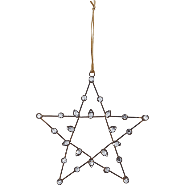 Stjerne Connect antikk kobber 17cm