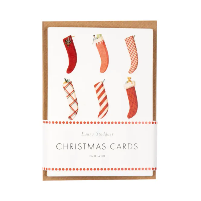 Hovedbilde Laura Stoddart Christmas Stockings 10 pk julekort