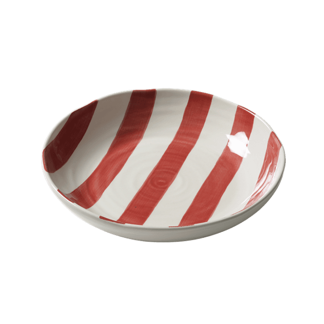 Hovedbilde Bruka Pastatallerken Capri Stripes Red