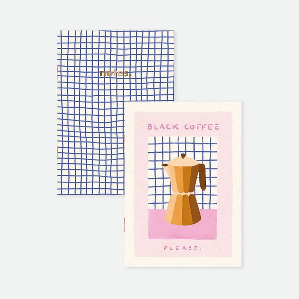 Black Coffee 2pk notatbok