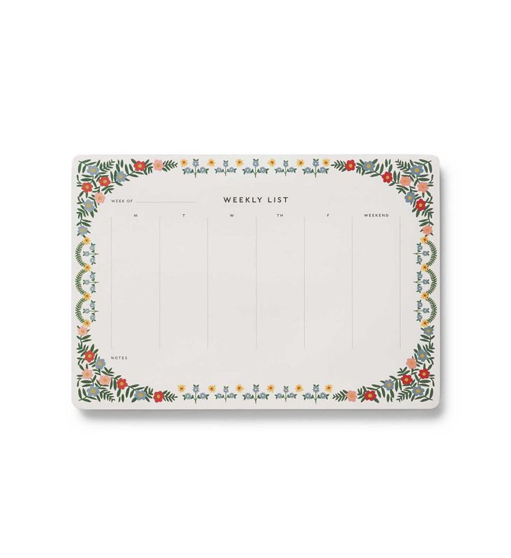 Rosette Weekly Deskpad