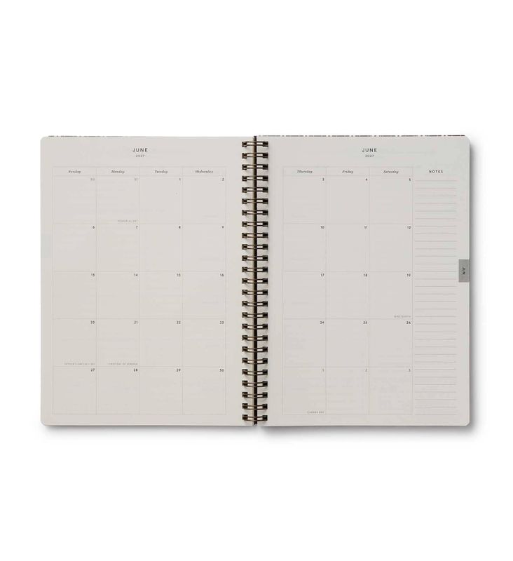 2027 Pink Hydrangea Softcover Spiral Planner