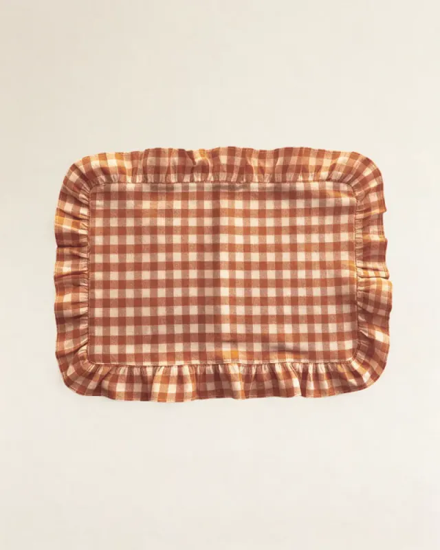 Dekkebrikke Gingham terracotta