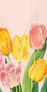 Bilde av Ihr Spring Tulips Rose Buffetservietter