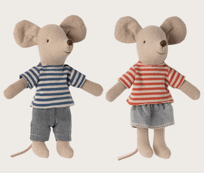 Maileg LouiMax and Stella, Little brother and sister mice