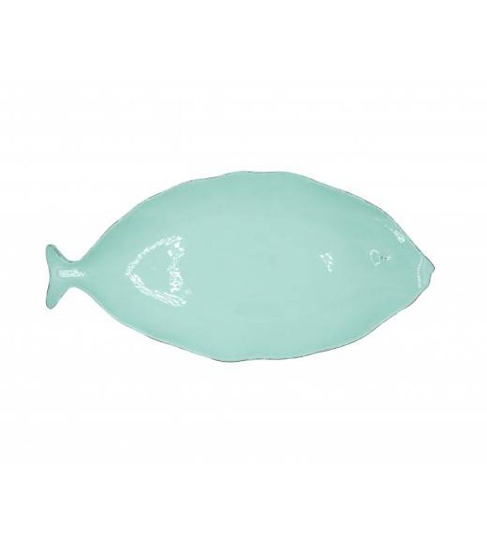 Casagent Fiskefat ovalt acquamarina