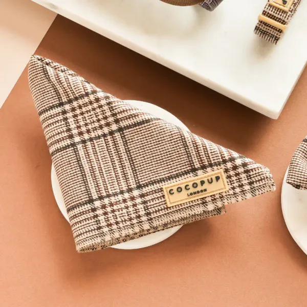 Pup Plaid Bandana