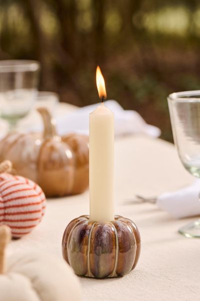 Gresskar keramikk lysestake