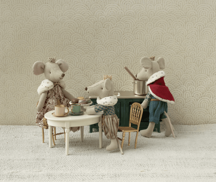 Maileg Vintage dining table Mouse Off White