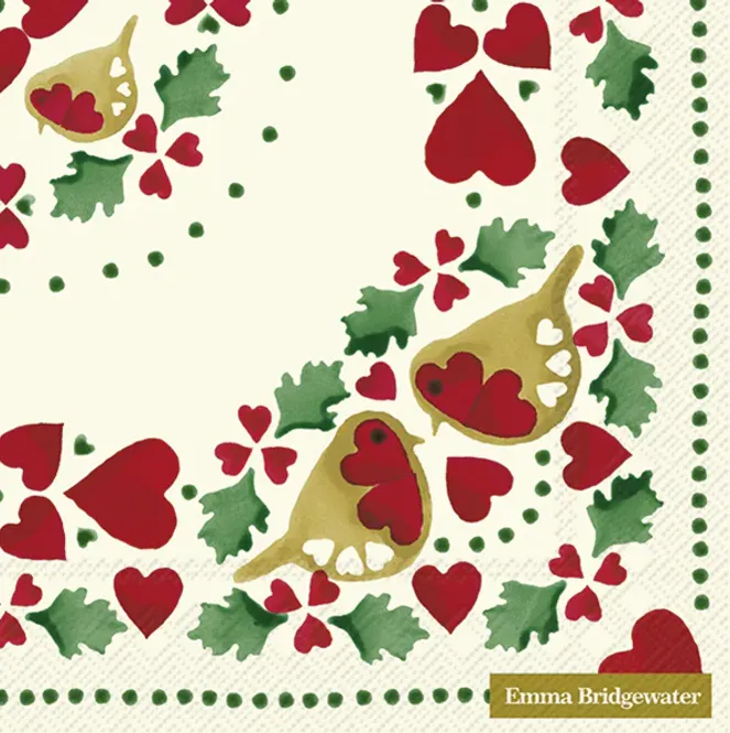 Hovedbilde Emma Bridgewater servietter Christmas Joy Cream