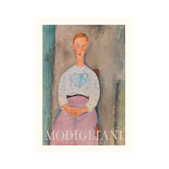 Hovedbilde Spliid Plakat Girl with polka dot blouse 30x40