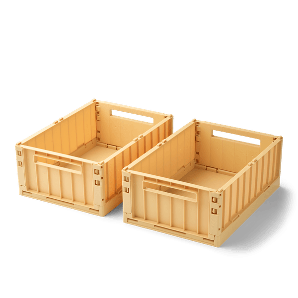 Liewood Weston M foldekasse 2pk Lemon yellow