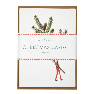 Hovedbilde Laura Stoddart Spruce & Eucalyptus 10 pk julekort