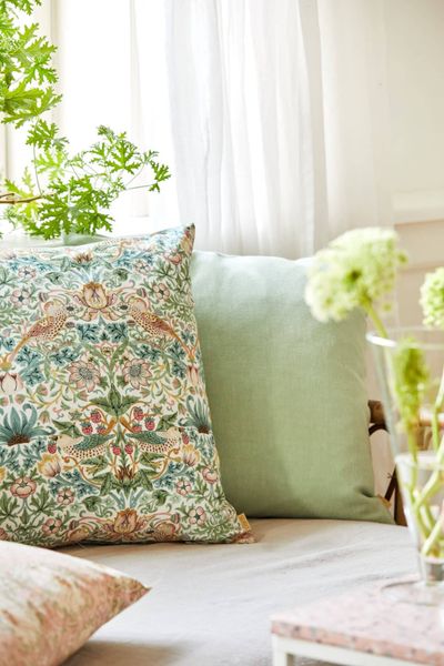 Spliid Putetrekk William Morris Strawberry Thief Olive 50x50