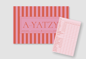 Hovedbilde A-Journal Yatzy Pink/Red
