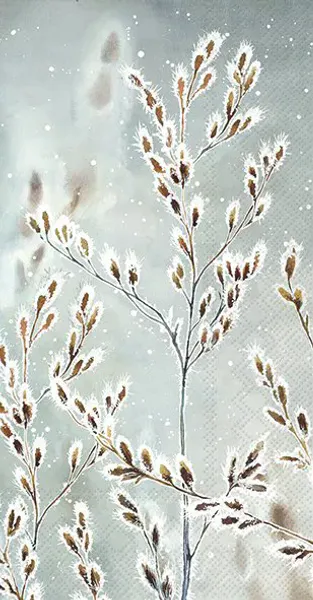 Ihr Frozen Winter Blue Grey Buffetservietter