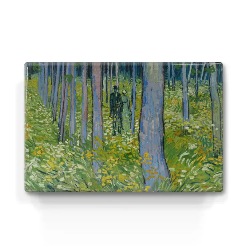 Laqueprint Brushwood with Two Figures - Vincent Van Gogh