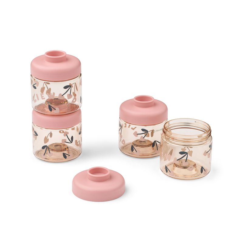 Dominique 100 ml 4pk snacksbokser Cherry heart / Rosey