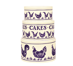 Hovedbilde Emma Bridgewater Blue Hen kakeboks 