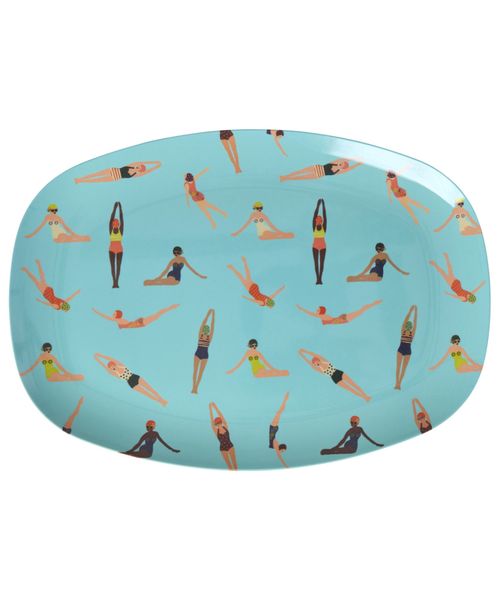 Rice Melamintallerken Retro Swimster