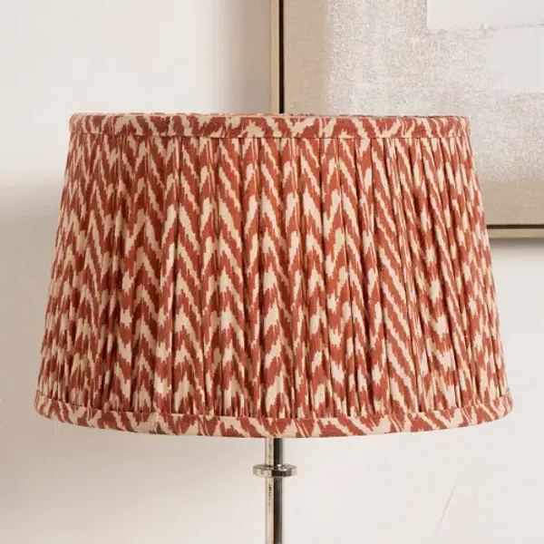 Lampeskjerm Vienna Chevron 50cm r&oslash;d