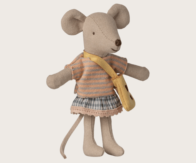Hovedbilde Maileg Little sister mouse with bag